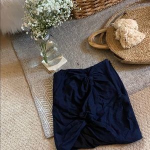 TIBI Knotted Mini Skirt